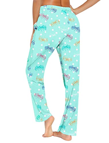 Enjoynight Women's Comfy Casual Pajama Pants Print High Pajama Bottom Drawstring Lounge Pants With Pockets(Flying,Medium) #TOP4