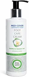 Creme Hidratante para Pé Diabético com 10% Uréia Med-Cover Foot Care Cream 200ml – Previne Fissuras, Calos e Úlceras, Hidratação Profunda, Reparação da Pele Seca e Sensível