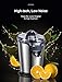 Aicok Electric Orange Juicer Squeezer, Citrus Juicer Electric with Two Interchangeable Cones Suitable for All Size of Citrus Fruits, 100W Ultra Quiet Motor, BPA Free, Brushed Stainless Steel