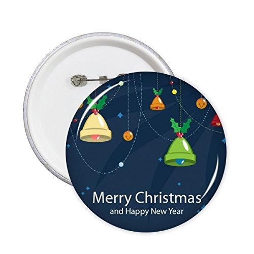 Badge bouton cloche de Noël pour sublimer vos tenues lors du réveillon en famille