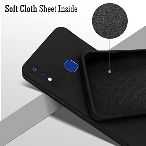 Image of Jkobi Back Cover Case for Vivo Y95 | Vivo Y93 | Vivo Y91 (Inside Fiber Cloth | Smooth Matte Finish | Elegant Professional Look |Black)