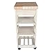 IC International Concepts, Kitchen Trolley, Solid Wood, Real Parawood, 15