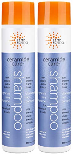 Earth Science - Ceramide Care: Fragrance Free Shampoo For Sensitive Hair And Scalp, 2 Pack (10 Oz.) #TOP22