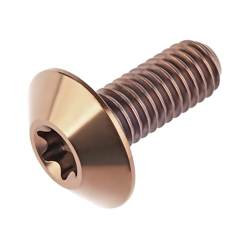 Wanyifa Titanium M4 M5 M6 Button Torx Head Bolt Screw (Bronze, M6x15mm) by Wanyifa - Used condition - Image 5