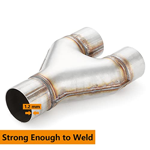 A-KARCK 2.5-Inch Stainless Steel Exhaust Y Pipe Review - Image 6