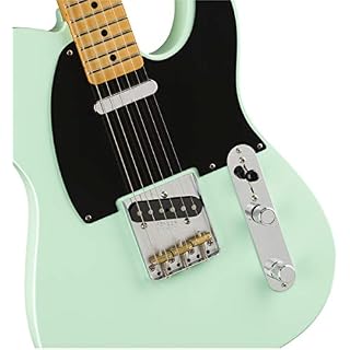 Fender Vintera ’50s Telecaster Modified Touche en érable Vert surf - Les Beatles, Paul McCartney, John Lennon, RIngo Starr, George Harrison Fender Vintera '50s Telecaster Modified Touche en érable Vert surf – Image 3