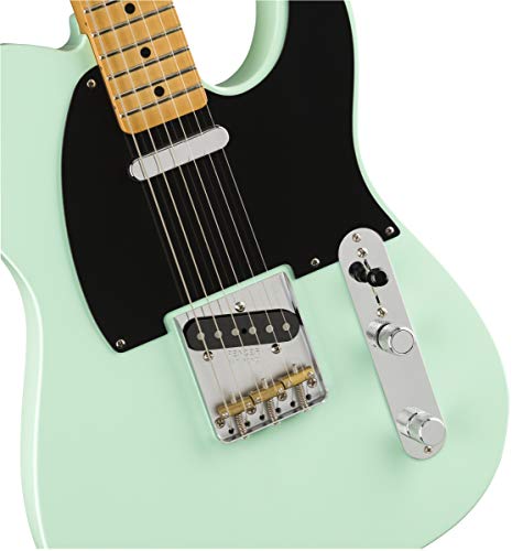 Fender Vintera ’50s Telecaster Modified Touche en érable Vert surf - Les Beatles, Paul McCartney, John Lennon, RIngo Starr, George Harrison Fender Vintera '50s Telecaster Modified Touche en érable Vert surf – Image 4
