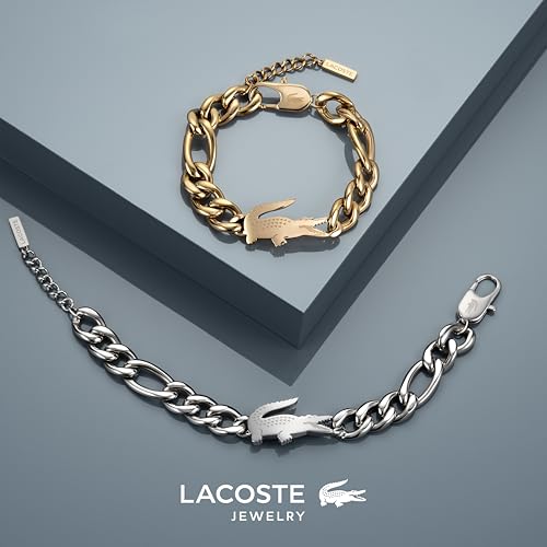 Lacoste Gliederarmband Für Männer und Frauen Kollektion CROCODILE aus Edelstahl mit einem Charm in Form eines Krokodils - Erhältlich aus… – Ansicht 5