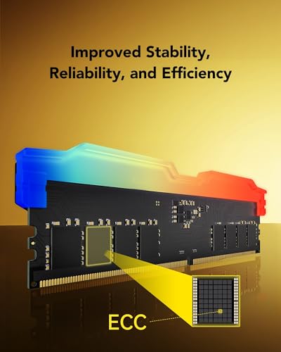 Image of Lexar THOR RGB RAM DDR5 32GB Kit (2x16GB) 6000 MHz, Desktop PC UDIMM DRAM 288-Pin Memory, Memory High Performance DDR5 Gaming Computer Support Intel XMP 3.0 /AMD EXPO, 1.35V(LD5U16G60C38BG-RGD)