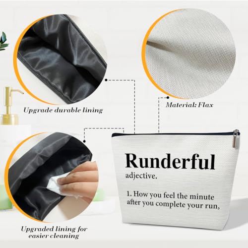 Running Gifts Makeup Bag, Gifts for Women, Marathon Runners, Sports Accessories and Stuff, Runderful Definition Cosmetic Bags for Purse3