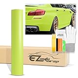 24'x60' (2FTx5FT) Matte Flat Lime Yellow Green Vinyl Wrap Sticker Decal Film Sheet Pro Grade Auto...
