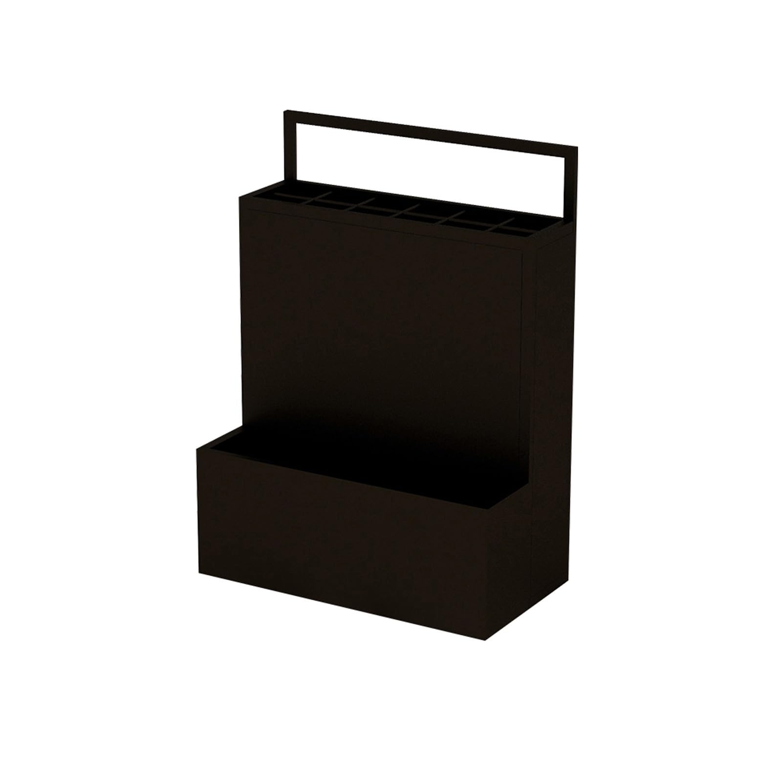 GHHVFEC Umbrella Stand with Drip Tray, 2-Tier Metal Rack for Entrances, Holds 16-28 Umbrellas