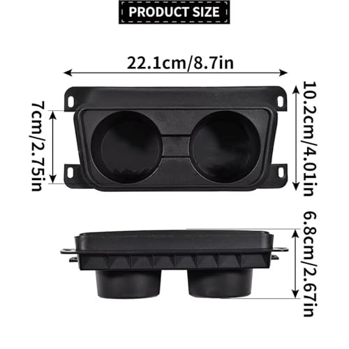 Porte gobelet BMW Série 3 E90 insert de console centrale double noir pour 320d 320i
