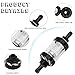 Inline Fuel Filter Small Engine Fuel Filters with Clear Metal Glass, 1.1