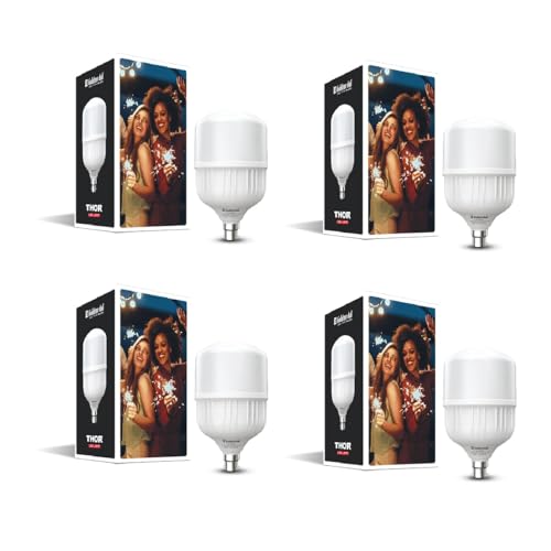 Image of Goldmedal Thor 23W B22 LED Bulb For Home & Office | Energy Efficient | 230 Degree Light Coverage | Surge Protection up to 4KV | Rated Life 15000 Hrs |Cool Daylight (6500K) |Pack of 4
