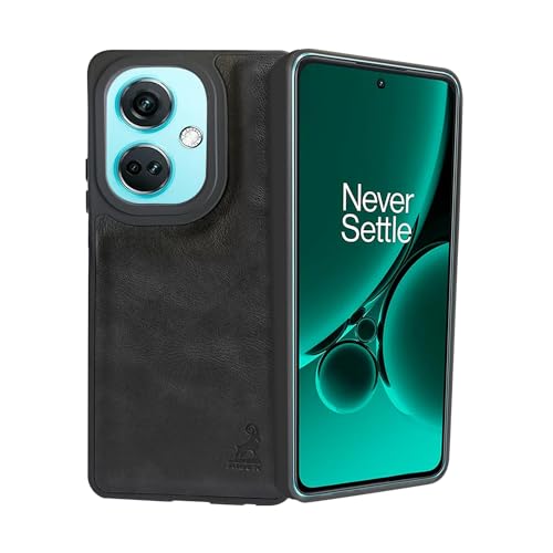 Image of AIBEX Shield Back Cover Case Compatible with OnePlus Nord CE 3 5G Back Cover | Flexible Vegan Leather | Full Camera Protection | Raised Edges | Super Soft-Touch | Bumper Case