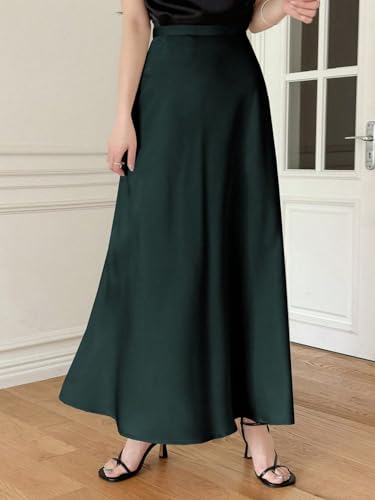 Elegant Solid Color Skirt Summer Spring Basic Women's Summer Casual Vinage Skirt4