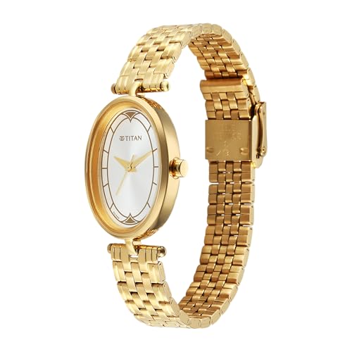 Image of Titan Karishma Workwear Silver White Dial Stainless Steel Watch for Women