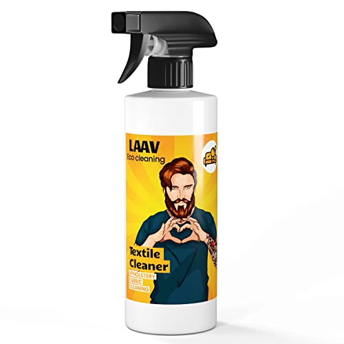 LAAV Nettoyant de Tissu, Canapé, Tapis Textile Cleaner 500 ML Nettoyant Canapé pour Nettoyer Les Taches et la Saleté - Nettoyant pour Moquettes et Textiles, Nettoyant pour Sièges de Voiture.