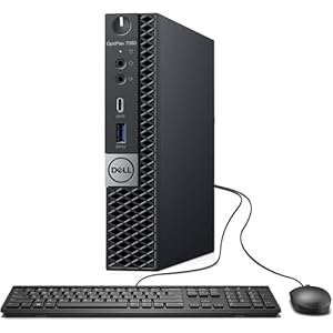 Dell OptiPlex 7060 Micro PC | Intel Core i5-8500 | 32 GB de RAM | SSD de 1 TB | Windows 11 Pro | Wi-Fi+ BT | Computadora de escritorio con factor de forma micro (renovado)