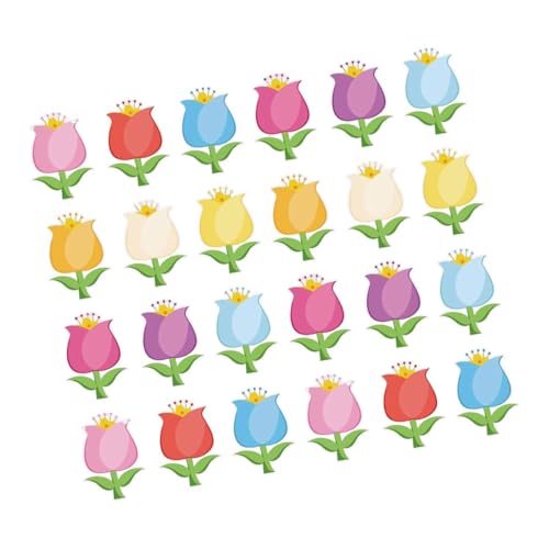 Recortes de papel de tulipán decorativos para tablones de anuncios escolares 2