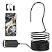 BlueFire Upgraded 1080P 5.5mm Semi-Rigid Inspection Camera, 2 MP HD WiFi Borescope Snake Camera, Zoomable Focus 1800mAh Battery Wireless Endoscope for Android and iOS Smartphone, Tablet (16.4FT)