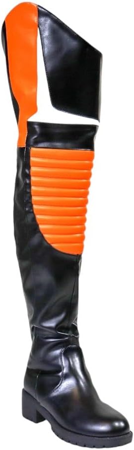 Liliana Womens Over The Knee Low Heel Lug Sole Boots