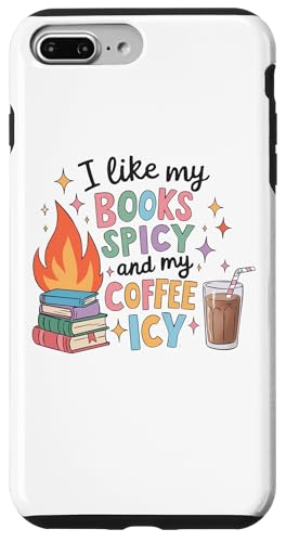 Amante de los libros divertido Café helado Romance Lectura de ratón de biblioteca obsceno Carcasa para iPhone 7 Plus/8 Plus