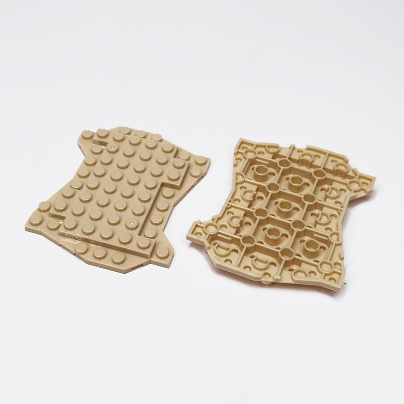 Classic Building Plate Bulk, plantForest Scene Assembly Parts 30 Piece, Compatible with Lego Parts and Pieces:(Colour:Tan)