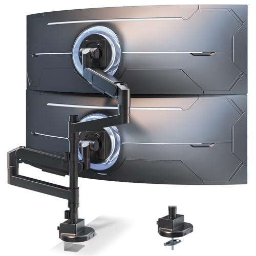 Amazon.co.jp: ACCURTEK 2画面モニターアーム 最大57インチまで 耐荷重