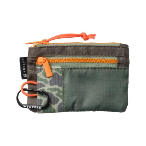 Image of Thread Wallets Pouch Wallet - Compact Zip Wallet with Clear ID Window, Coin & Card Pockets, and Key Stash - Lightweight Rip-Stop Travel Wallet for Men & Women (Clayton)