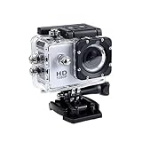 HIJYMNZPQ Mini HD 1080P wasserdichte Kamera Sport Camcorder 2,0 Zoll 32G Outdoor Motion Sking DV for Action Video Helm Fahrrad Digital Cam MüHelose Tragbarkeit(Cam add32gb Card,A)