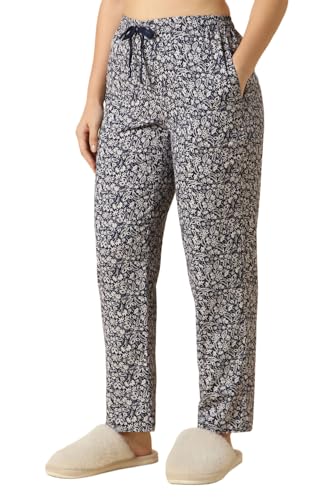 Image of Van Heusen Women's Printed Lounge Pants | Drawstrings & Side Pockets | Ultra Soft Fabric | Relaxed Fit | At home pyjamas | Everyday Comfort | Printed | Style 55306 | Available in Pack of 1 & 2