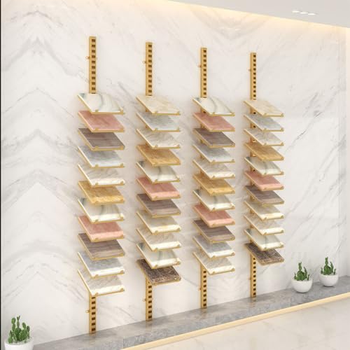Expositor de azulejos para pared que ahorra espacio y sujeta paneles de puertas pesados