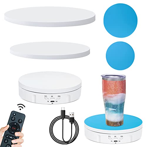 3 in 1 Cup Turner Smart Charging Rotating Display Stand for Epoxy