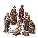 Kurt Adler 9-Inch Porcelain Nativity Figure Tablepiece Set of 9