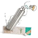 trinkflasche edelstahl test FREIGEIST VERSPRECHEN: Der Bambusdeckel der Isolierflasche ist auslaufsicher. Mit Wechseldichtung + GRATIS Reinigungstab zu jeder Bestellung! Unser Service: Kostenfreie Ersatzdichtungen ein Leben lang.
