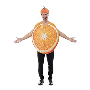 Snailify Disfraz de Comedia de Fruta Naranja para Adultos Disfraz Unisex Talla Única