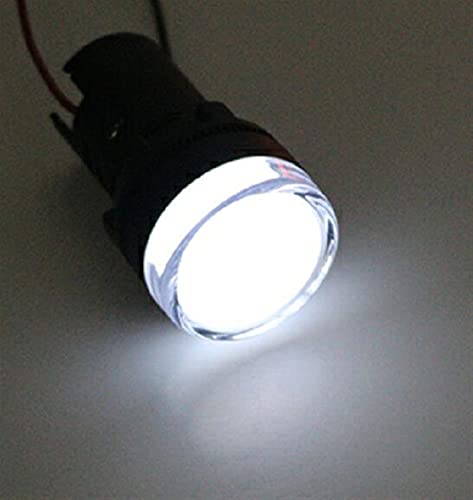 Indicateur AD16-22DS GUMMMY blanc 110V pour panneau électrique de commande - 3