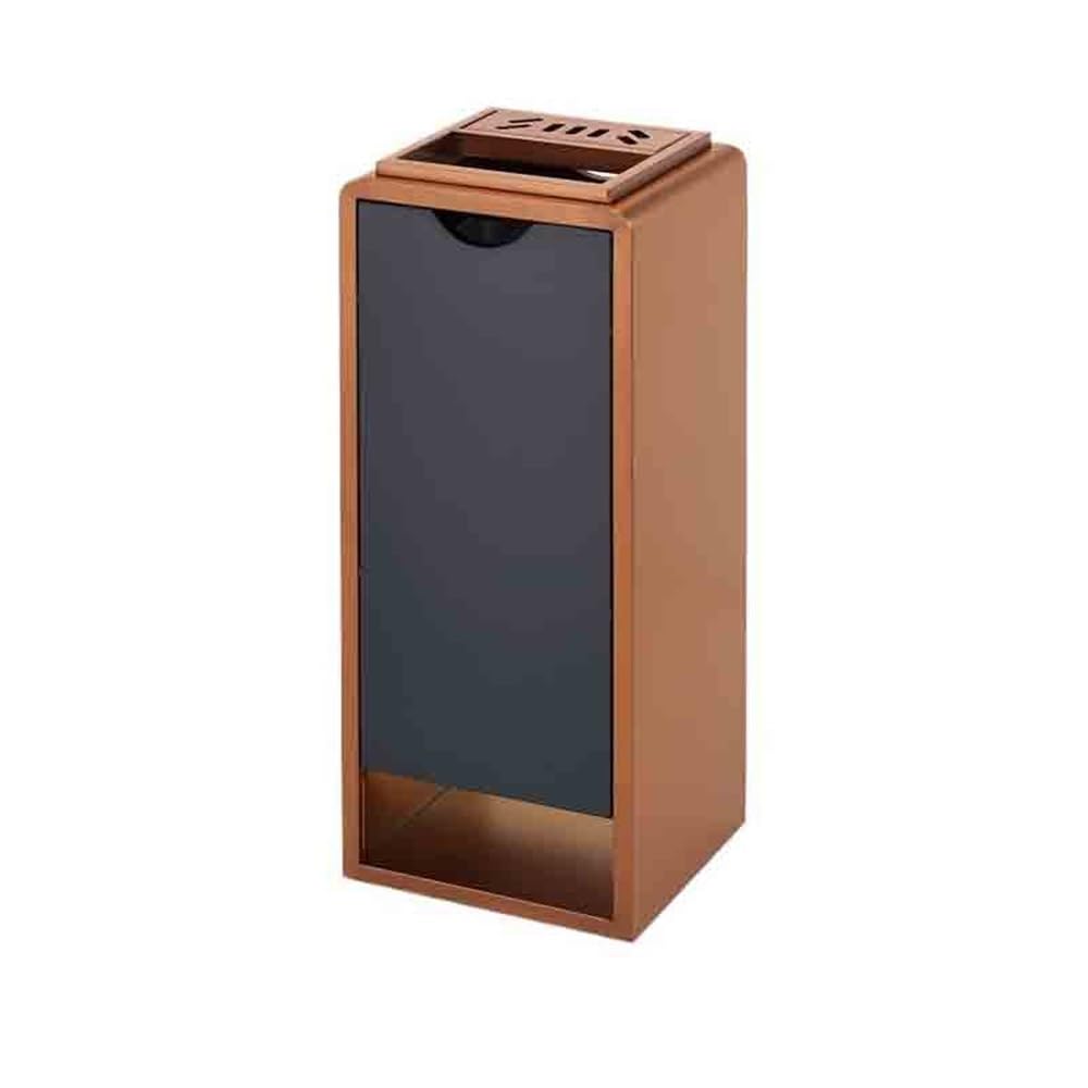 OWOHYG Ashtray Trash Can Black/Gold Stainless Steel Ashtray Column Corridor Aisle Hotel Club Hall Outdoor Hotel Trash Can Lobby Vertical Outdoor Ashtrays For Cigarettes.Gold