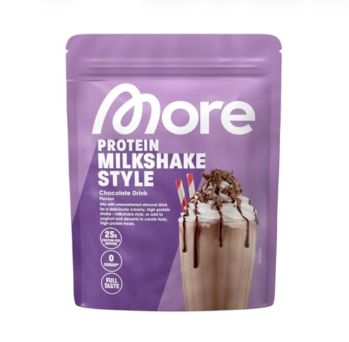 MORE Protein Milkshake, Trinkschokolade, 750 g, made in Germany – Ansicht 1