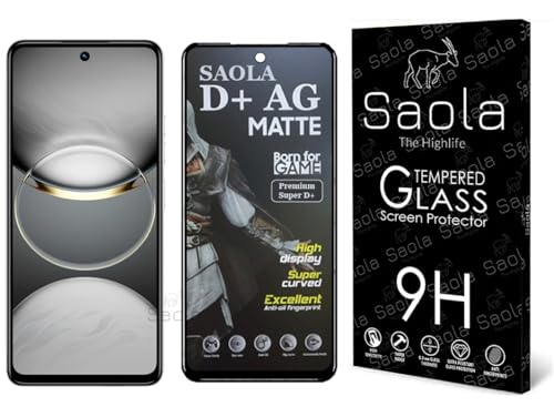 Image of Saola Anti-Glare Matte Screen Protector for Tecno Spark 30 Pro | Smooth Touch Finish, 9H Strength Glass, Full Coverage, Bubble-Free Installation Kit | Quick & Easy Application | Pack of 1