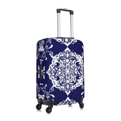 Mexican Flower Elastic Travel Luggage Cover, Washable Spandex Suitcase Protector, Anti-Scratch Fits 18-32 Inch3