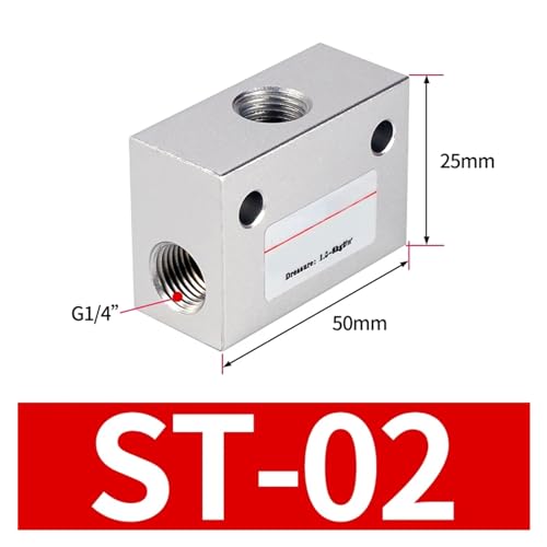 Válvula de control de flujo ST-02 para regulación lógica de aire comprimido 3