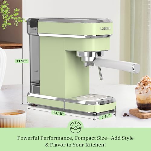 Machine à expresso Laekerrt 20 bar CMEP01 en acier inoxydable vert - 3