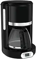 Cafeteira Elétrica Arno Soleil Preta 1,25L SPFC, Design Retrô, Programável, Corta Pingos, Jarra de Vidro, 220V