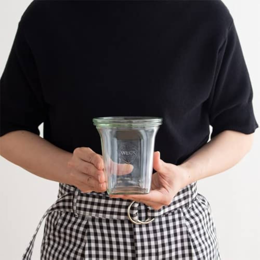 Amazon｜WECK キャニスター ガラスキャニスター 保存容器 保存瓶 四角