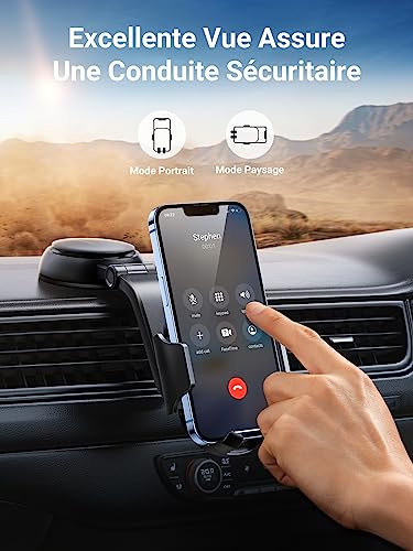 Support smartphone automobile rotation 360 degrés UGREEN ventouse haute adhérence - 2
