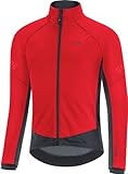 GORE WEAR Chaqueta térmica de ciclismo para hombre, C3, GORE-TEX INFINIUM, M, Rojo/Negro
