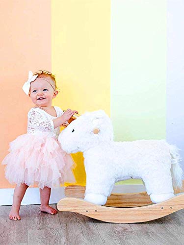 Topmaker Backless A-Line Flowr Girl Dress Maternity Dress For Photoshoot Daddy Daughter Dance Flower Girl Dress (1T, Sleeve-Pink) #TOP5